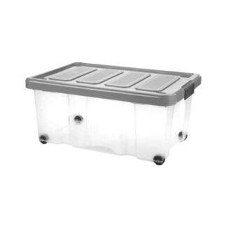 Contenitore salvaspazio Contenitore Tontarelli 8035636AK5 PUZZLE BOX con ruote Grafite (ord.min.1.00 unità)