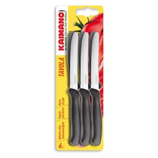 Set coltelli tavola Set coltelli Kaimano 1023380 Nero (ord.min.1.00 unità)