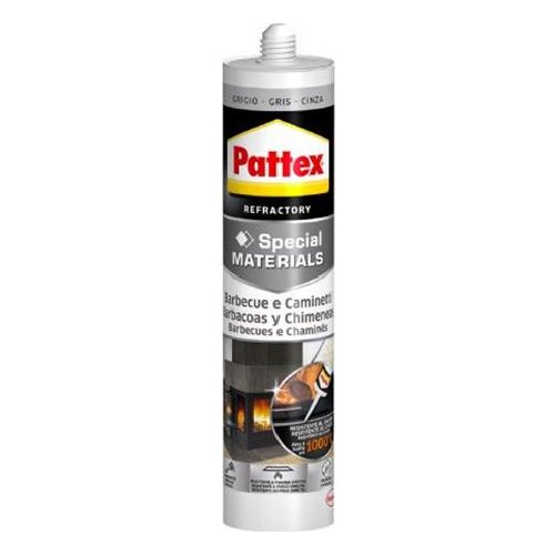 Sigillante alte temperature Sigillante alte temperature Pattex 2719769 Barbecue e Caminetti Grigio (ord.min.1.00 unità)