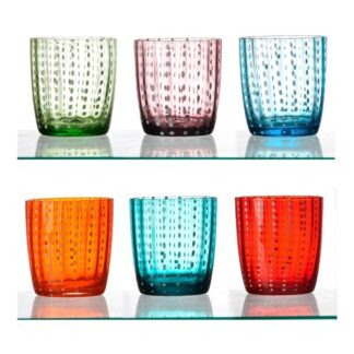 Set bicchieri Set bicchieri Amicasa DF15423 FANTASY COLORS Multicolor (ord.min.1.00 unità)