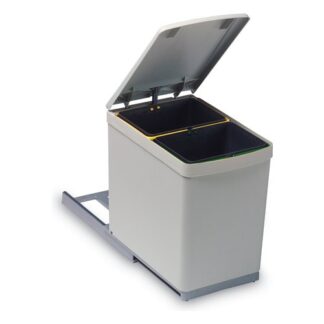 Pattumiera differenziata incasso Pattumiera incasso Gollinucci LINEA 280 284 Grigio inox (ord.min.1.00 unità)