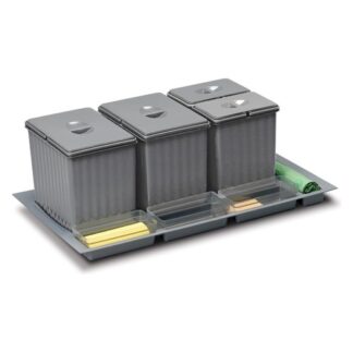 Pattumiera differenziata incasso Pattumiera incasso Gollinucci SISTEMA 900 902 Grigio (ord.min.1.00 unità)