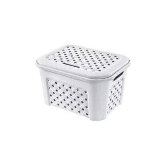 Cesta multiuso Cesta Tontarelli 8105406112 ARIANNA con coperchio Angora (ord.min.1.00 unità)