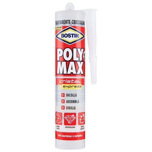 Collante Uhu Bostik 6308187 POLY MAX Express Trasparente Colla universale (ord.min.1.00unità)