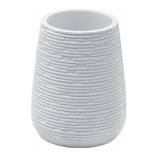 Bicchiere porta spazzolino Bicchiere porta spazzolino Gedy GM9802 GEMINI Bianco cemento (ord.min.1.00 unità)