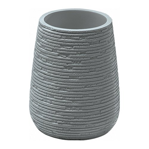 Bicchiere porta spazzolino Bicchiere porta spazzolino Gedy GM9808 GEMINI Grigio cemento (ord.min.1.00 unità)