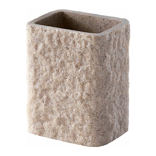 Bicchiere porta spazzolino Bicchiere porta spazzolino Gedy AR9803 ARIES Beige pietra (ord.min.1.00 unità)