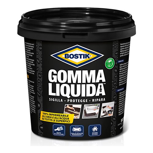 Impermeabilizzante Impermeabilizzante Uhu Bostik 6310770 Gomma Liquida Nero (ord.min.1.00 unità)