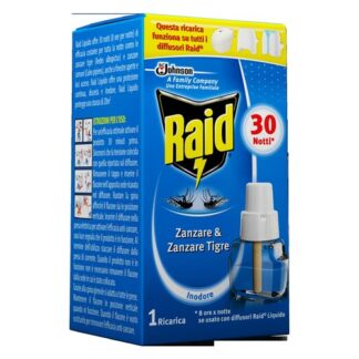 Insetticida elettroemanatore Insetticida elettroemanatore Raid W367718 Zanzare 30 Notti (ord.min.1.00 unità)