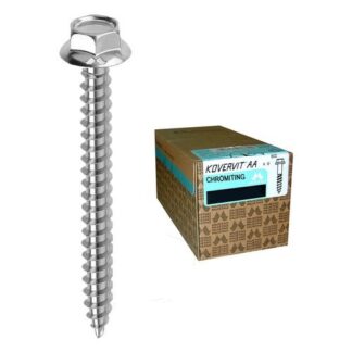 Set viti per edilizia Viti edilizia Mustad KV811B650800C8C KOVERVIT AA Cromato (ord.min.1.00 unità)