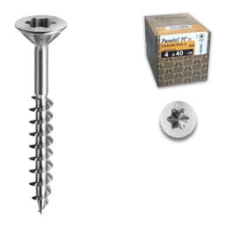 Set viti per legno Viti legno Mustad PFACZP450500C8C PANEL VIT Cromo lucido (ord.min.1.00 unità)