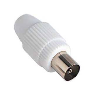 Connettore antenna Connettore antenna Fanton 32000 Spina Coassiale Tv Bianco (ord.min.1.00 unità)