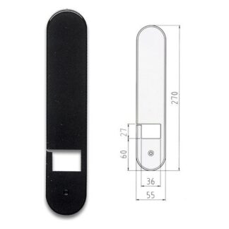 Placca copri avvolgitore tapparelle Placca copri avvolgitore tapparelle Ghidini 88948800005 plastica Nero (ord.min.1.00 unità)