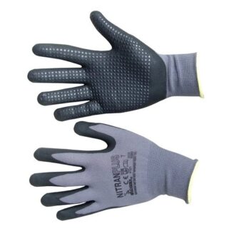 Guanti lavoro Guanti lavoro Neri 3530989 NITRAN PLUS Grigio e Nero (ord.min.1.00 unità)