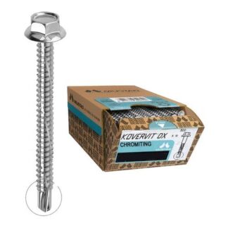 Set viti per edilizia Viti edilizia Mustad KV943B630300C8C KOVERVIT DX Cromato (ord.min.1.00 unità)