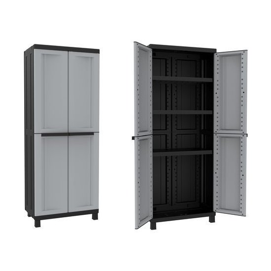Armadio plastica Armadio plastica Terry 1002708 TWIST Black 2680 Grigio e Nero (ord.min.1.00 unità)