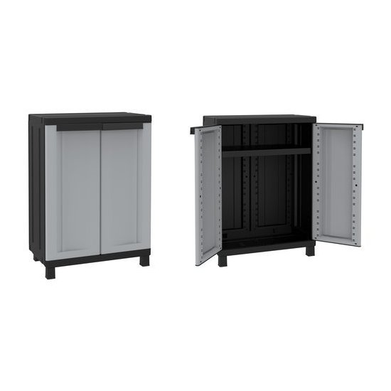 Armadio plastica Armadio plastica Terry 1002709 TWIST Black 680 Grigio e Nero (ord.min.1.00 unità)