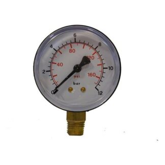 Manometro compressore Manometro compressore Walmec 61300 ASTUROMEC ricambio filettato M 1/4" (ord.min.1.00 unità)