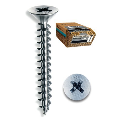 Viti legno Mustad PVICZP500700PSC PANEL VIT Inox passivato Set viti per legno (ord.min.1.00unità)
