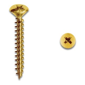 Set viti per legno Viti legno Mustad FR259A350200OTC PANEL VIT Ottonato (ord.min.1.00 unità)