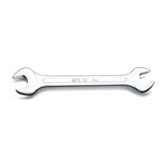 Chiave a forchetta Chiave a forchetta Beta 000550078 55 (21x23mm) Cromo lucido (ord.min.1.00 unità)