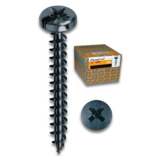 Set viti per legno Viti legno Mustad PVACZC500400KNC PANEL VIT Zincato nero (ord.min.1.00 unità)