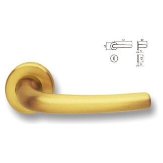 Maniglie porta Maniglie porta coppia con rosetta con bocchetta Ghidini 55744281508 MI (ord.min.1.00 unità)