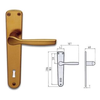 Maniglie porta Maniglie porta coppia su placca p90 Ghidini 77400089004 GABRY Bronzo (ord.min.1.00 unità)
