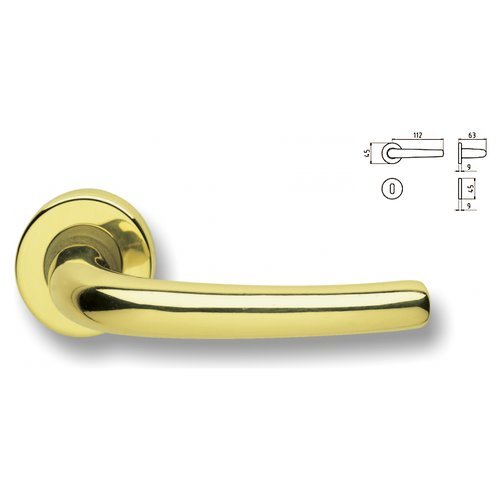 Maniglie porta Maniglie porta coppia con rosetta con bocchetta Ghidini 55744281501 MI (ord.min.1.00 unità)