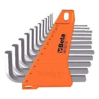 Set chiavi maschio esagonale Set chiavi maschio esagonale Beta 000960395 96/SC12 Cromo (ord.min.1.00 unità)