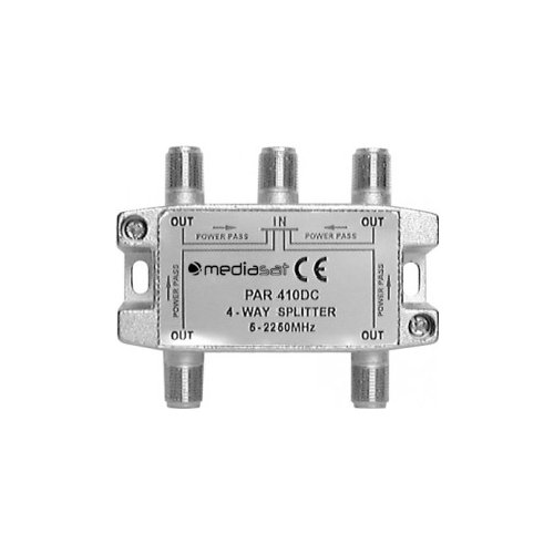 Splitter antenna Splitter antenna Mediasat PAR 410 DC Partitore Passivo con 4 Uscite Si (ord.min.1.00 unità)