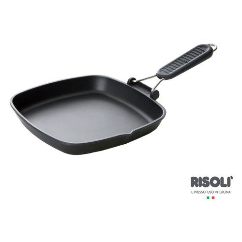 Bistecchiera Bistecchiera Risoli 090IN 26T00 INDUCTION manico pieghevole soft Nero (ord.min.1.00 unità)