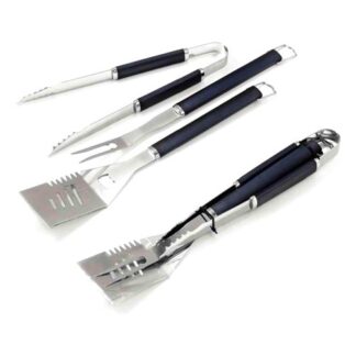 Set attrezzi barbecue Set attrezzi barbecue Ompagrill 03450 Inox e Nero (ord.min.1.00 unità)