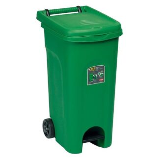 Bidone carellato Bidone carellato Stefanplast 25601 URBAN ECO SYSTEM con pedale Verde (ord.min.1.00 unità)