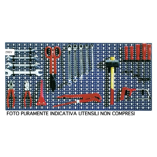 Pannello porta attrezzi Pannello porta attrezzi Bizzotto Scaffalature 03189054A preforato Blu (ord.min.1.00 unità)