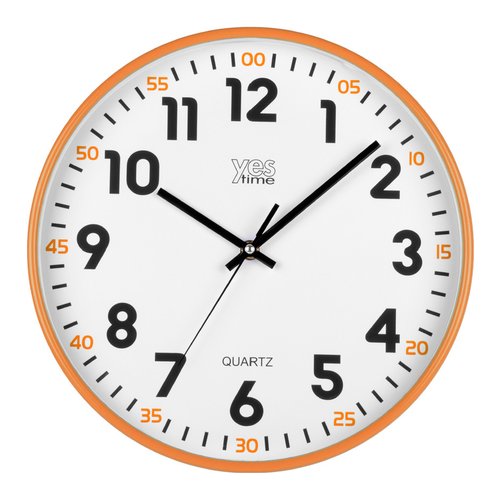 Orologio da parete Orologio da parete Lowell 00720YO YES TIME Arancio (ord.min.1.00 unità)