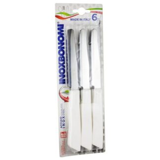 Set coltelli Coltellerie Inox Bonomi 30006BSC Bianco Set coltelli tavola (ord.min.1.00unità)