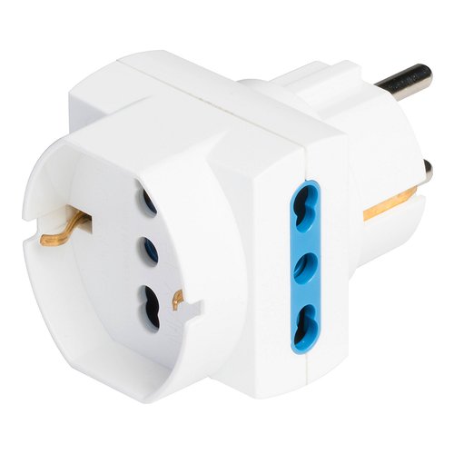 Adattatore presa elettrica Adattatore Poly Pool PP2351 Bianco (ord.min.1.00 unità)