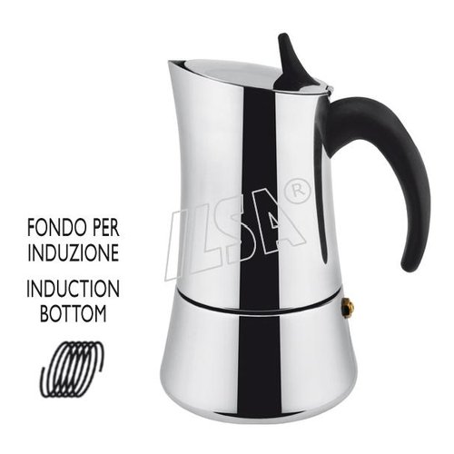 Caffettiera Caffettiera Ilsa 00880040ICC ELLY INDUCTION Cromo lucido (ord.min.1.00 unità)