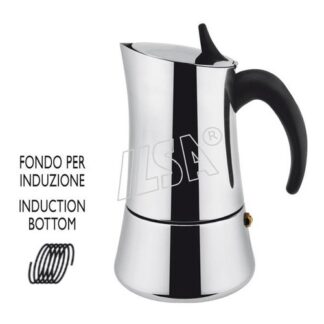 Caffettiera Ilsa 00880060ICC ELLY INDUCTION Cromo lucido Caffettiera (ord.min.1.00unità)