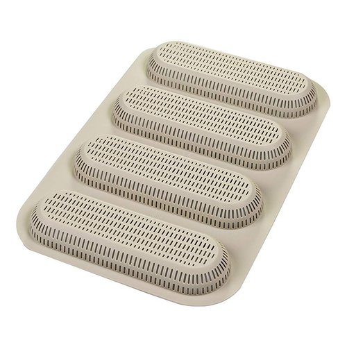 Stampo pane Stampo pane Silikomart 21002130065 4 Mini Baguette Grigio (ord.min.1.00 unità)