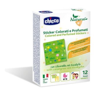 Antizanzare 12 Sticker anti zanzare profumati colorati Chicco 00008551000000 NATUR (ord.min.1.00 unità)