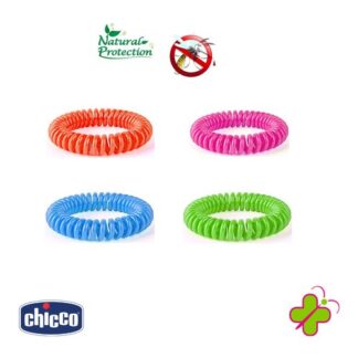Antizanzare Bracciale anti zanzare plastica Chicco 8552 ZANZA NO Assortito (ord.min.1.00 unità)
