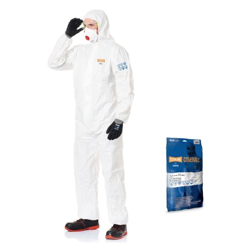 Tuta lavoro Issaline 08290L Chem Bianco Tuta lavoro (ord.min.1.00unità)