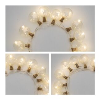 Filo luci Natale Filo Lotti 49178 XMAS KING Sfere Silver (ord.min.1.00 unità)