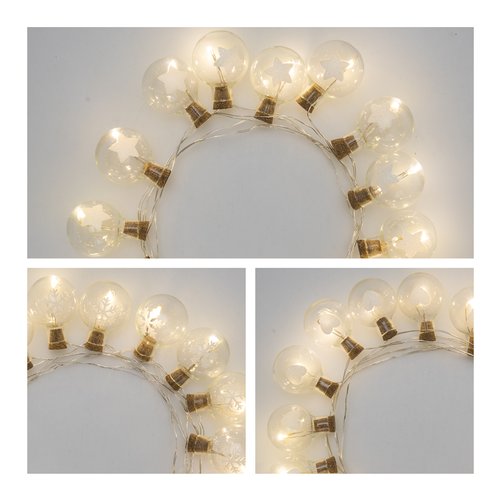 Filo luci Natale Filo Lotti 49178 XMAS KING Sfere Silver (ord.min.1.00 unità)