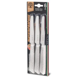 Set coltelli tavola Set coltelli Coltellerie Inox Bonomi 60006S lama dentata (11cm) Legno (ord.min.1.00 unità)