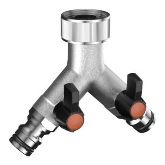 Presa rubinetto irrigazione Presa rubinetto irrigazione Claber 9602 METAL JET 2 vie regolabili inn (ord.min.1.00 unità)