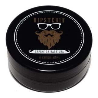 Rasoi, pennelli e set da barba Sapone da Rasatura Ai Carboni Attivi 100 ml Hipsteria (ord.min.1.00 unità)