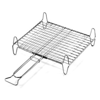 Griglia barbecue Griglia barbecue Ompagrill A13540 rete doppia con piedi Cromo lucido (ord.min.1.00 unità)